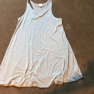 Sleeveless tee shirt dress. Very comfy.